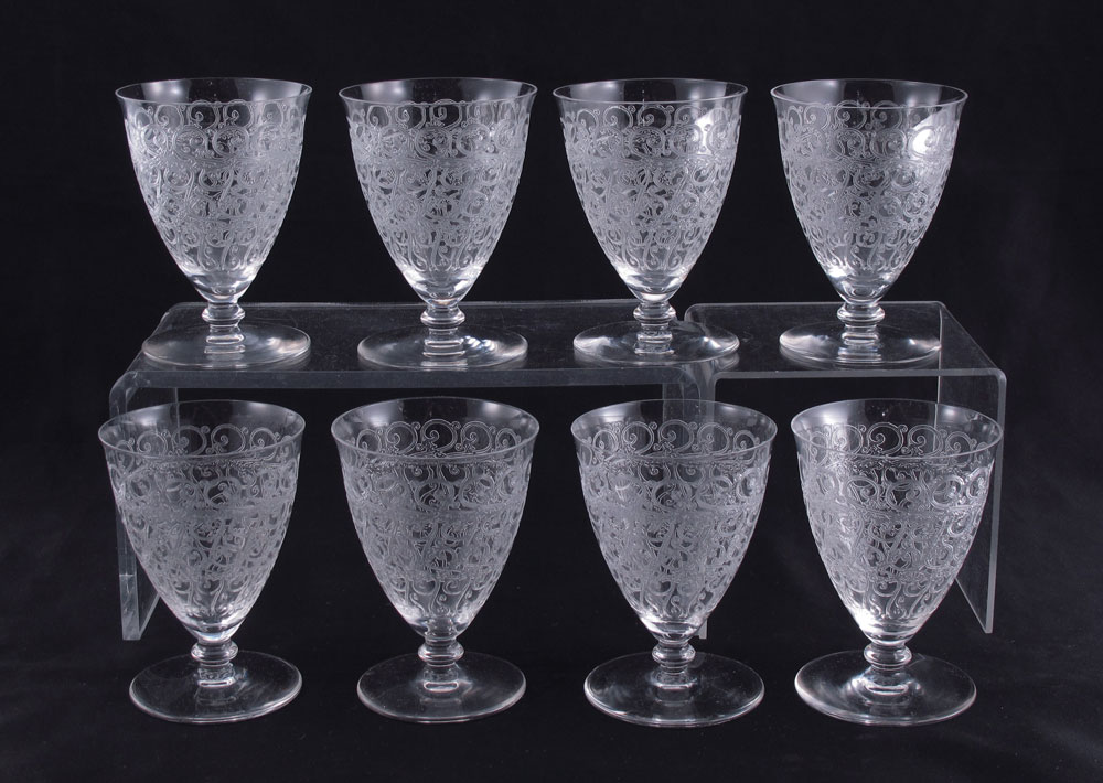 8 BACCARAT FRENCH CRYSTAL GLASSES  145f93