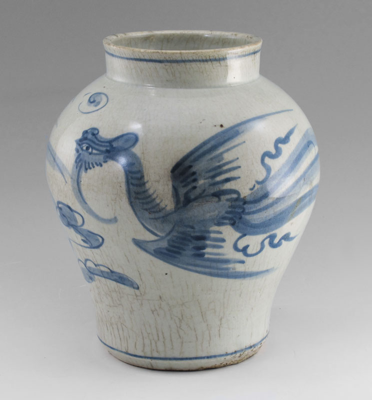 BLUE DECORATED CHINESE STONEWARE