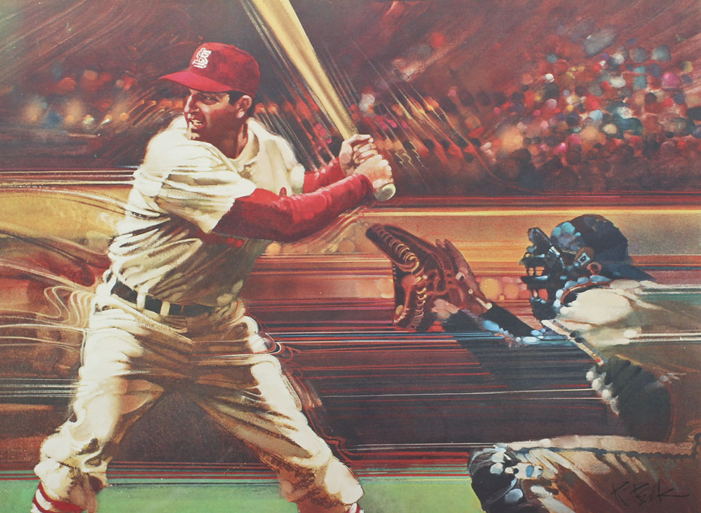 LIVING LEGENDS LITHOGRAPH OF STAN MUSIAL