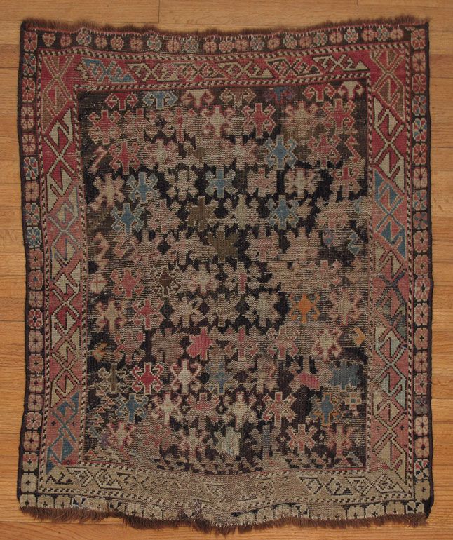 SEMI ANTIQUE CAUCASIAN PRAYER RUG 146008