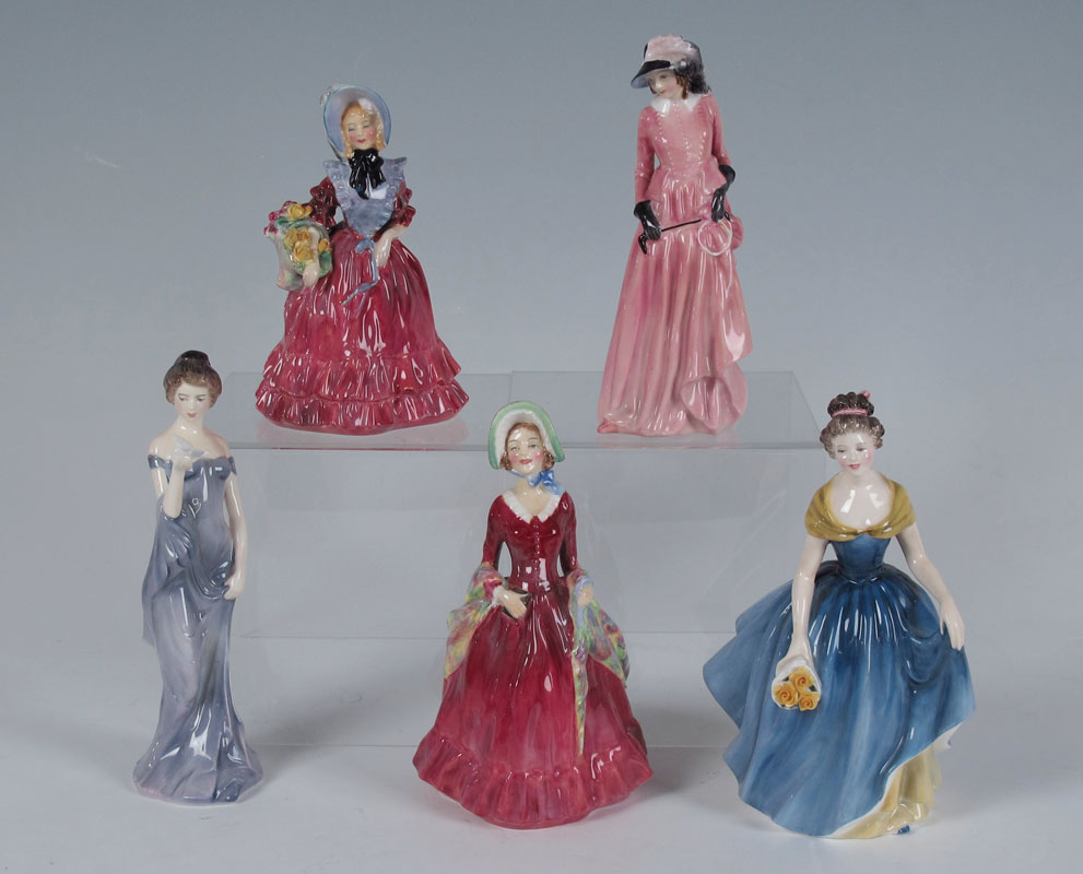 5 ROYAL DOULTON FIGURINES: LADY