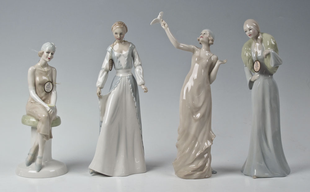 4 ROYAL DOULTON REFLECTIONS FIGURINES  14601f