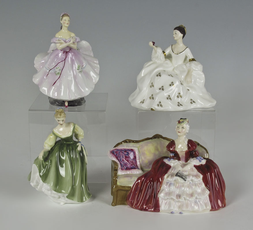 4 ROYAL DOULTON FIGURINES BELLE 146019