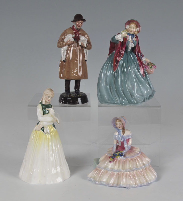 4 ROYAL DOULTON FIGURINES DAY 14601a