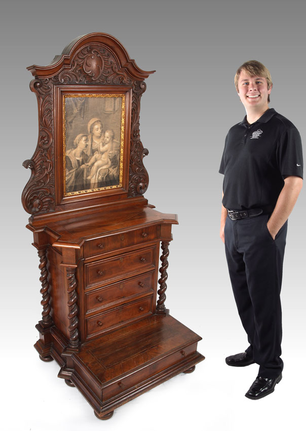 18TH CENTURY PRAYER BENCH WITH