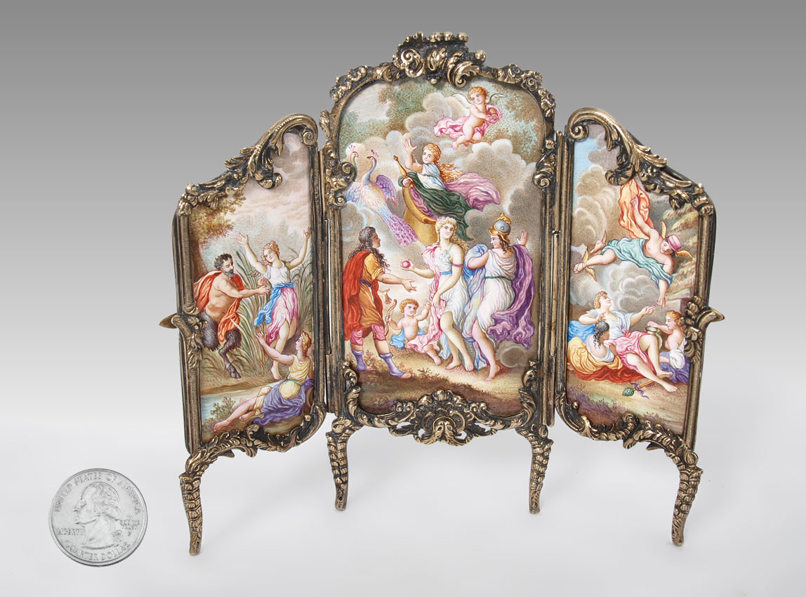 VIENNESE PARCEL GILT SILVER ENAMEL 146058