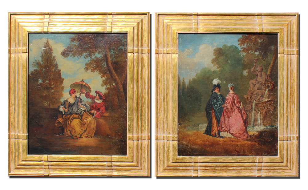 PAIR OF 19TH CENTURY GENRE PAINTINGS  14605f