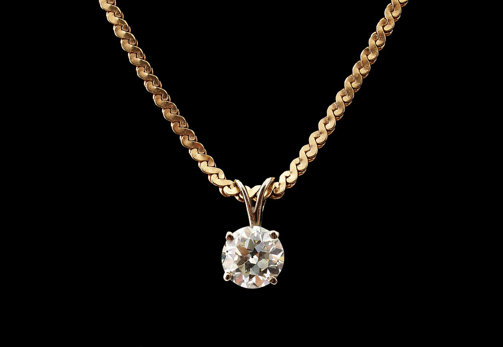 1 45 CT DIAMOND PENDANT CHAIN 14607f