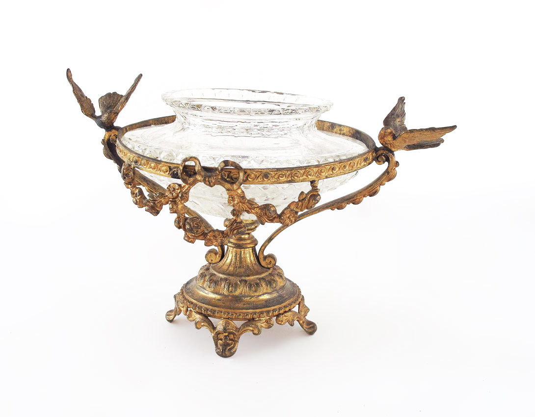 BACCARAT QUALITY BRONZE DORE MOUNTED 1460a8