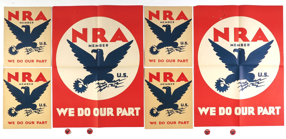 5 PIECE NEW DEAL NRA POSTERS 5 1460cc