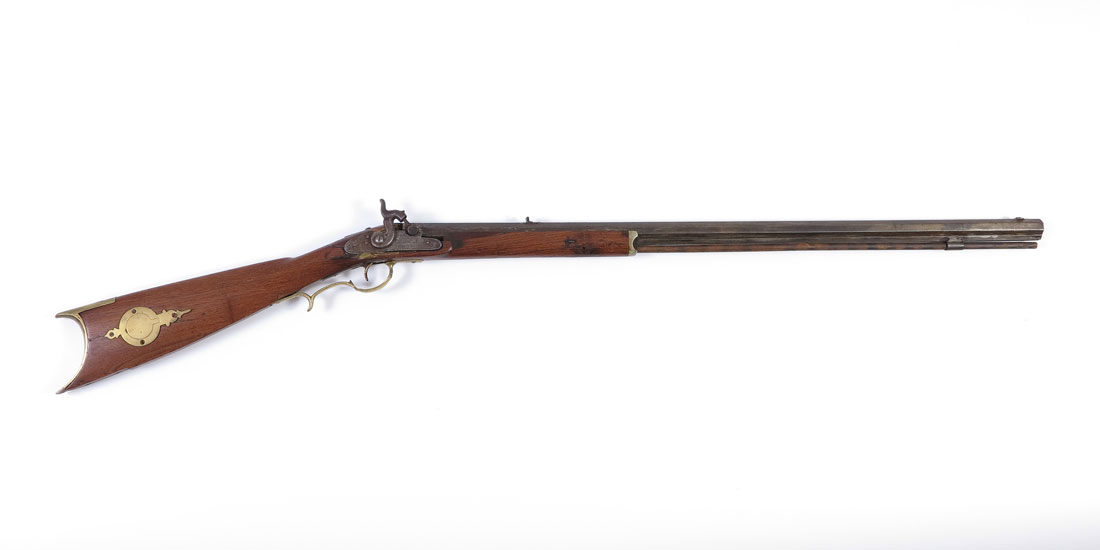 GERMAN HALF STOCK PERCUSSION RIFLE: