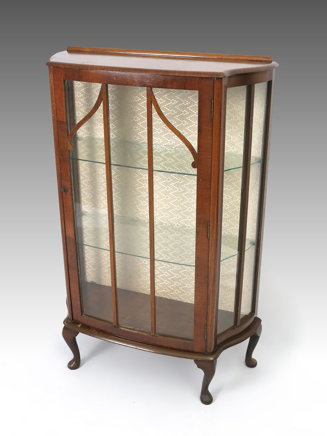 ENGLISH DECO CABINET WITH GLASS 14612f