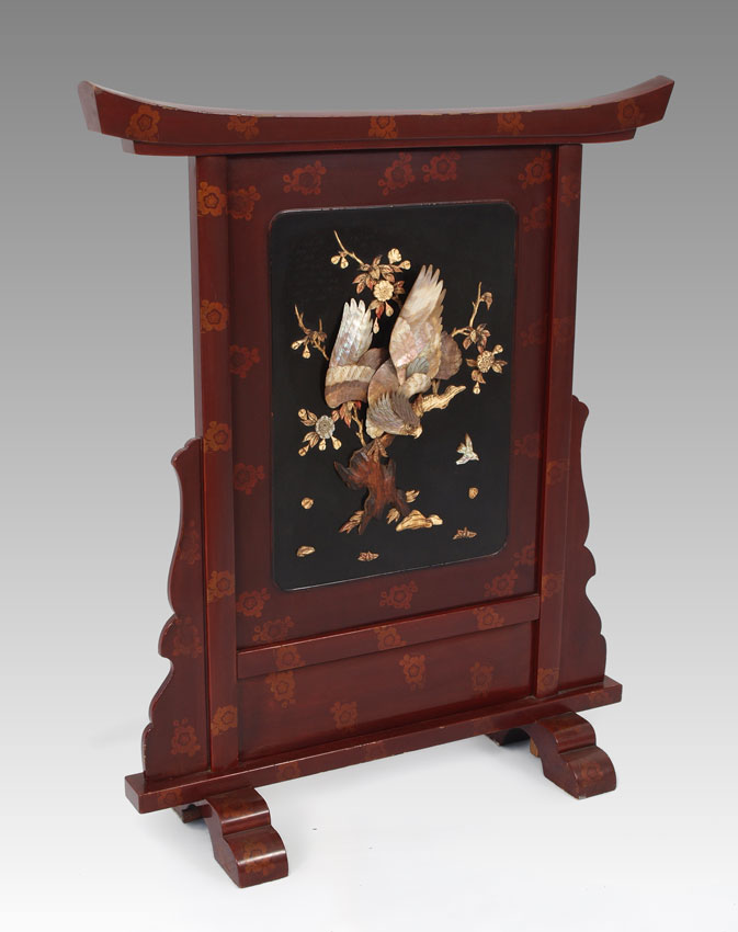 ORIENTAL BIRD MOTIF DECORATED FIRE