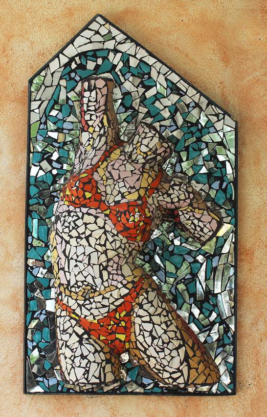 CAROL ALTENBAUGH MIXED MEDIA MOSAIC 14617f