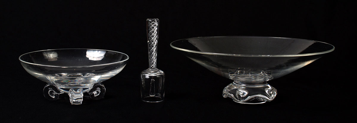 2 PIECE STEUBEN CENTER BOWL AND 1461cf