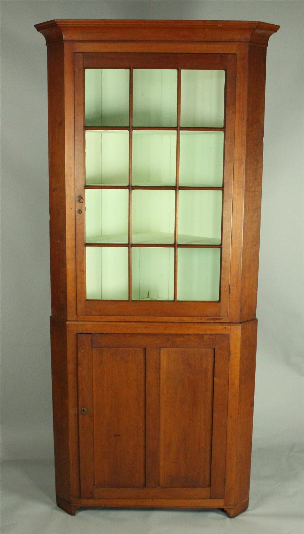 AMERICAN CHERRY CORNER CUPBOARD 1462c5