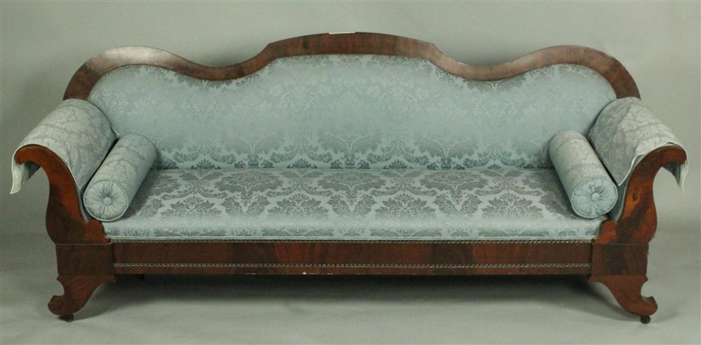 CLASSICAL MAHOGANY LIGHT BLUE DAMASK 1462cf