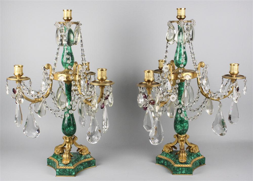 PAIR OF CONTINENTAL GILT BRONZE