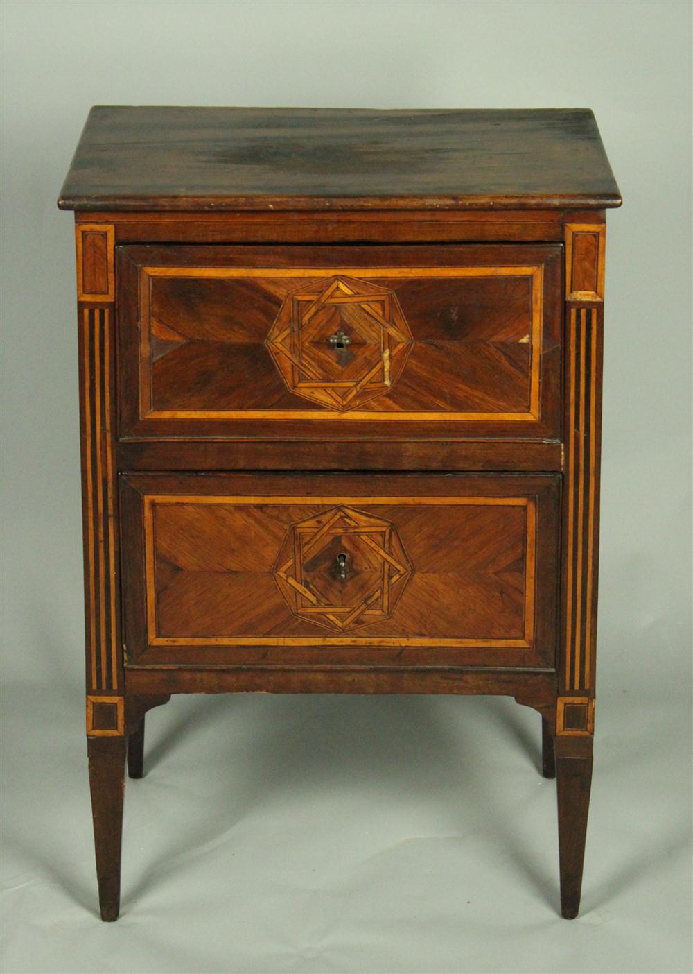 CONTINENTAL INLAID MAHOGANY TWO 14631a