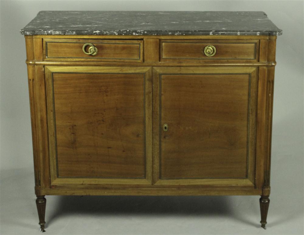DIRECTOIRE STYLE MARBLE TOP MAHOGANY 14631d