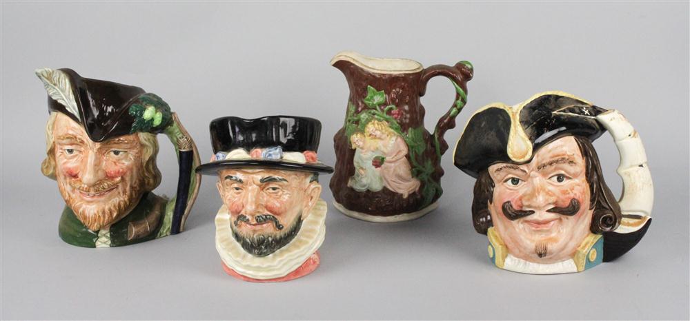 THREE ROYAL DOULTON CHARACTER TOBY MUGS