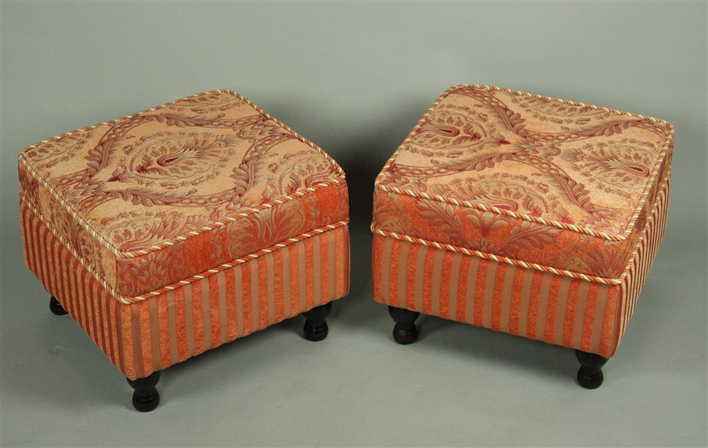 PAIR OF CONTEMPORARY UPHOLSTERED 146360
