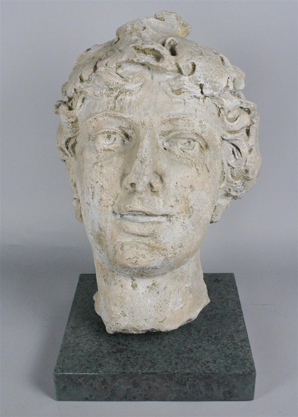 CLASSICAL HEAD ON A GREEN STONE 146431