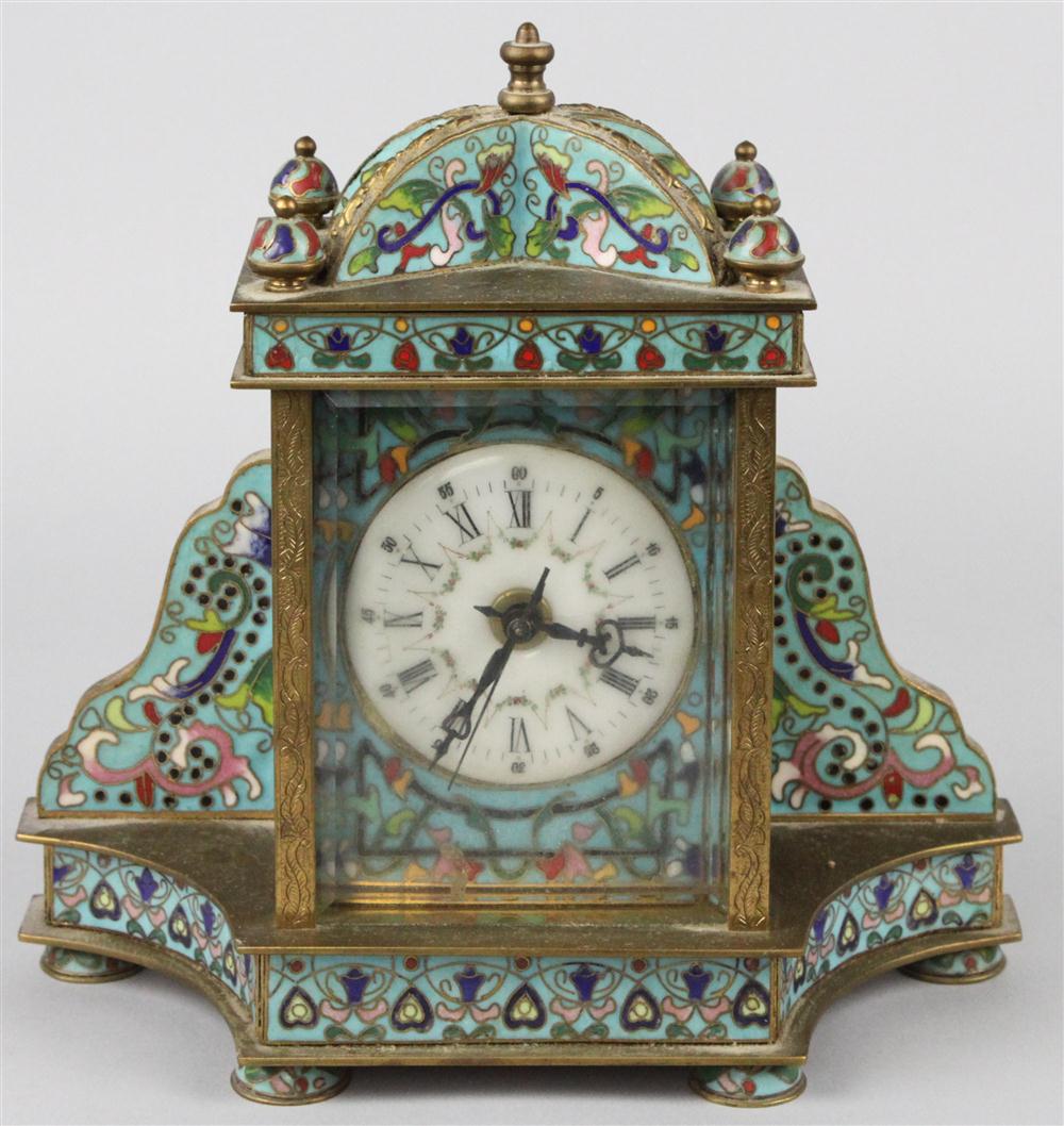 CONTINENTAL BRONZE AND ENAMEL TABLE 14648f