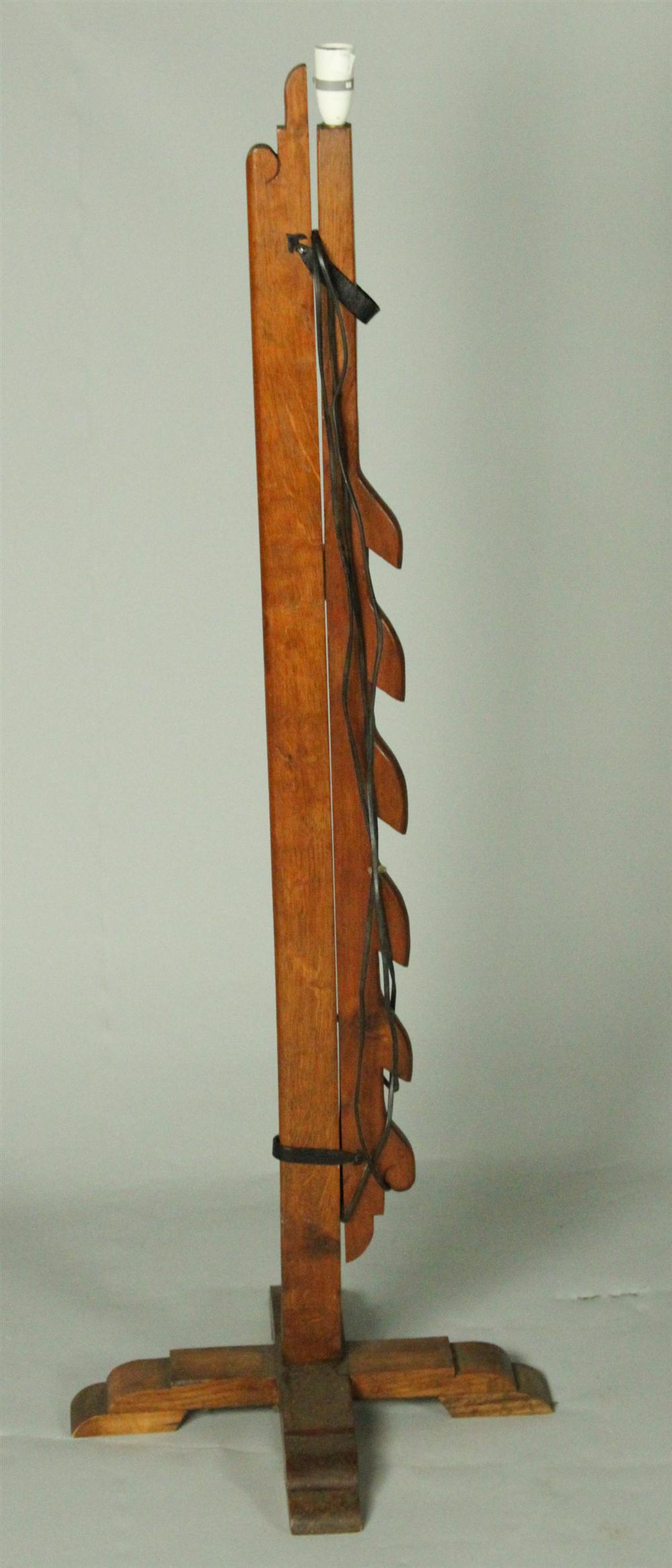 ADJUSTABLE WALNUT CANDLE STAND 1464ad