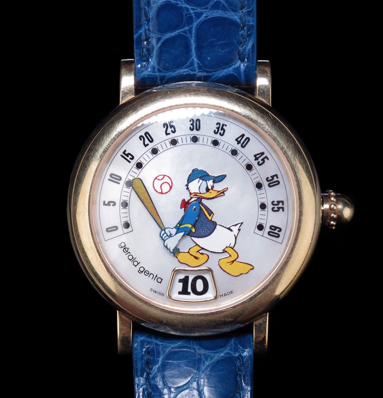 18K GERALD GENTA RETRO JUMP HOUR DISNEY