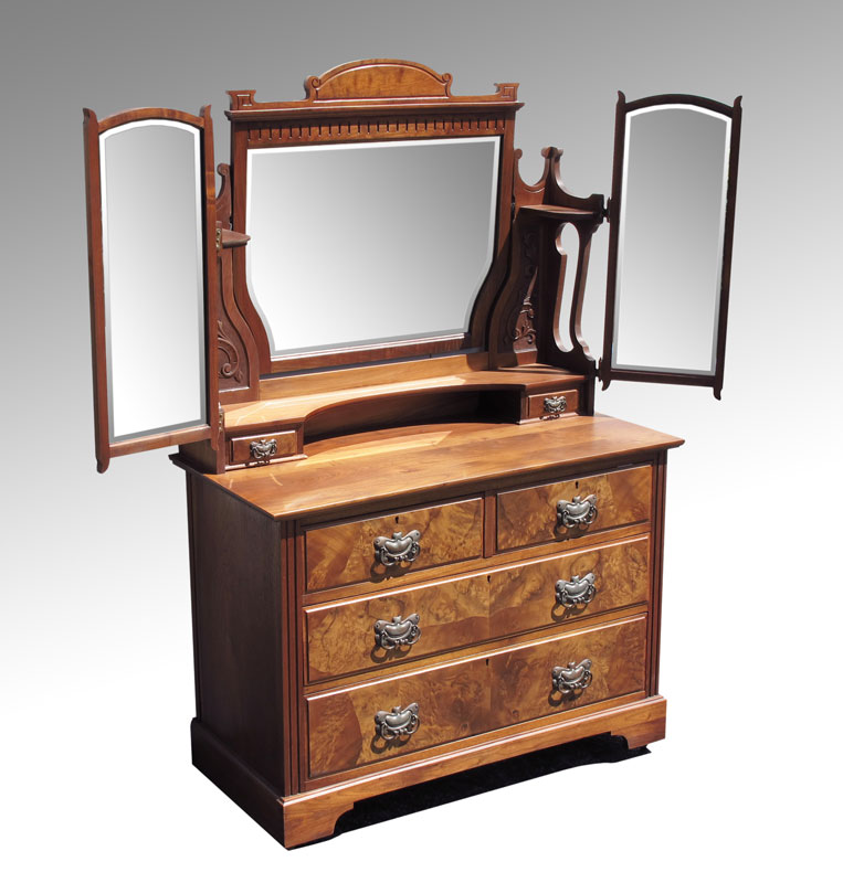 ART NOUVEAU ERA GULL WING DRESSER  146572