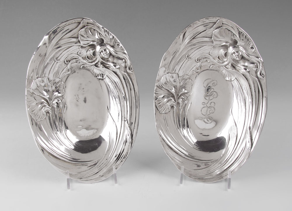 PAIR MAUSER STERLING ART NOUVEAU 1465de