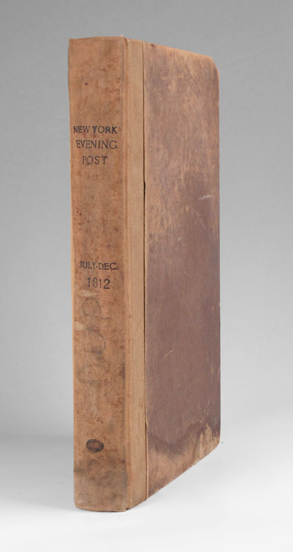 BOUND COLLECTION OF 1812 NEW YORK 1465e2