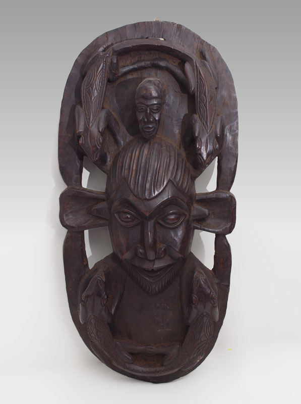 CARVED AFRICAN TIKAR DECORATIVE