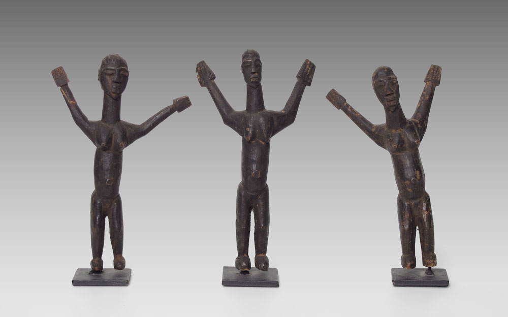 3 OCEANIC CARVED FIGURES Each 14660e