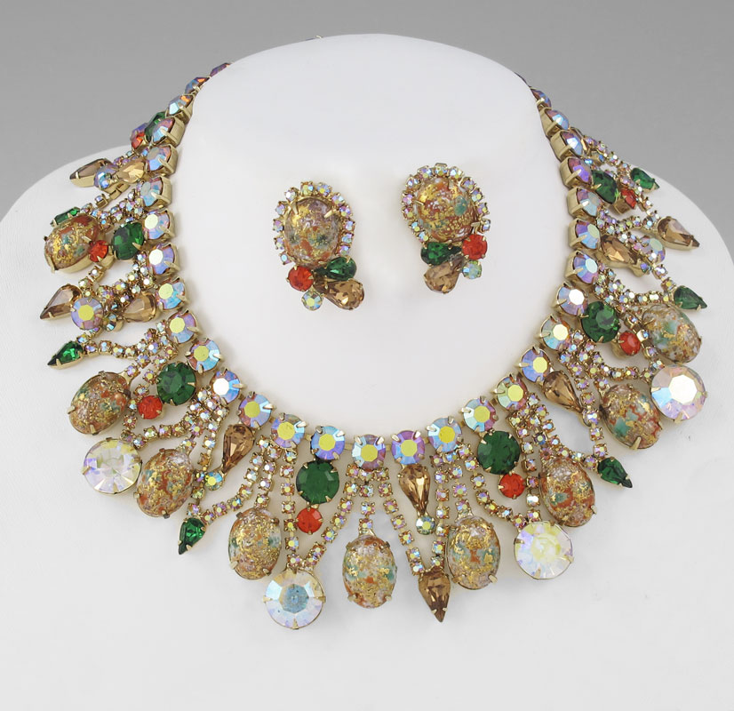 VINTAGE VENDOME RHINESTONE NECKLACE 14663f