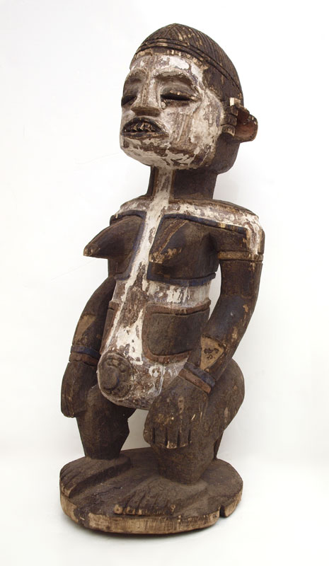 CARVED AFRICAN IGBO FIGURE NIGERIA: