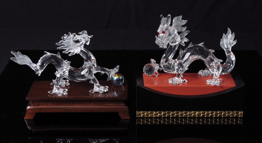 SWAROVSKI CRYSTAL DRAGON FIGURINES  14669a