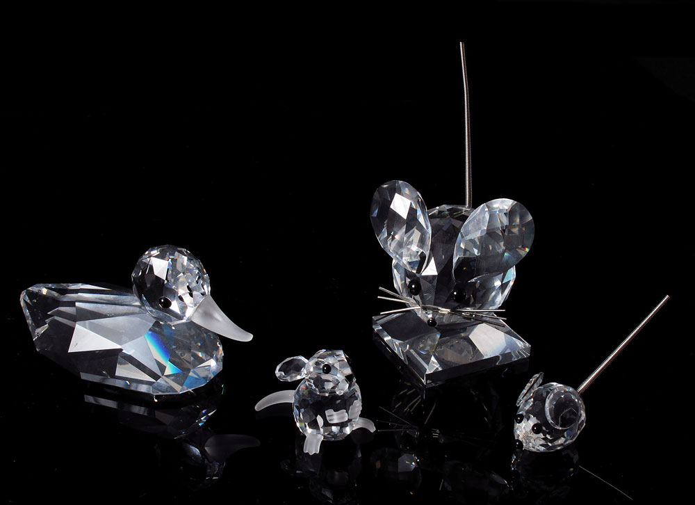 SWAROVSKI CRYSTAL FIGURINES SILVER 1466af