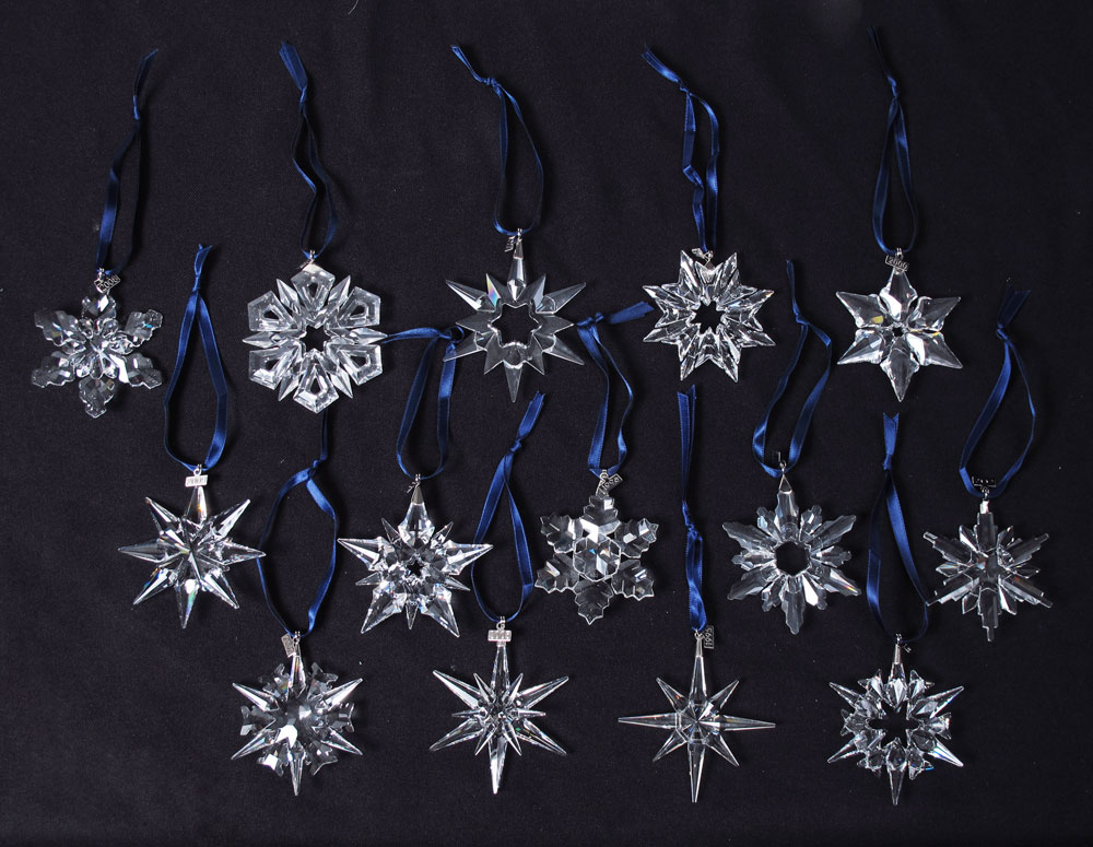 SWAROVSKI CRYSTAL 14 ORNAMENTS: 1995