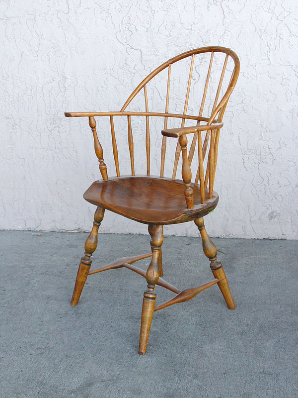 EARLY 19TH C AMERICAN WINDSOR CHAIR  1466e9