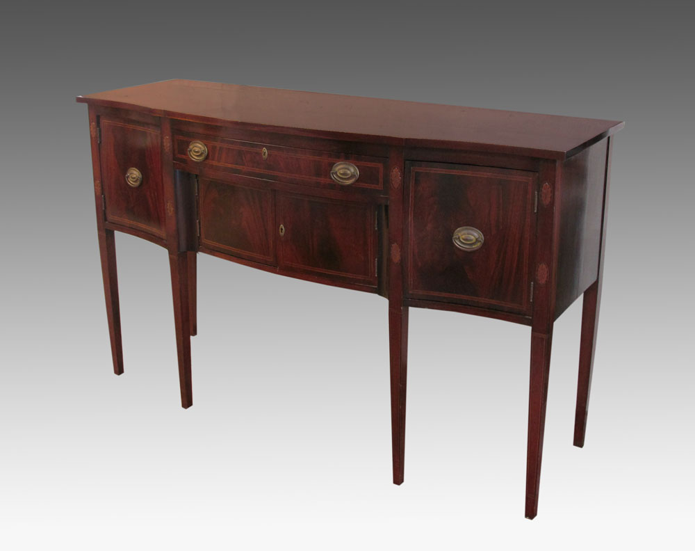 MAHOGANY HEPPLEWHITE STYLE SIDEBOARD: