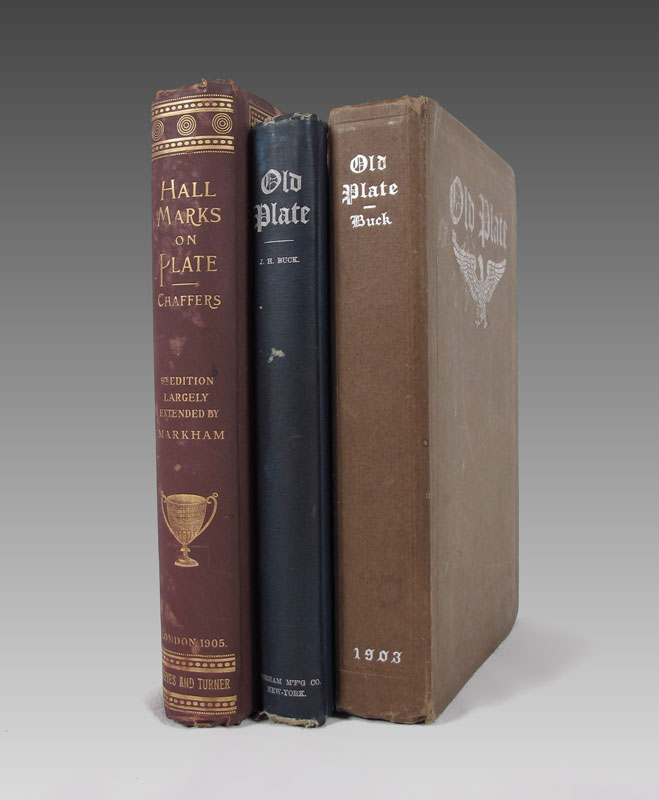 3 ANTIQUE BOOKS ON SILVER HALLMARKS 1467dc
