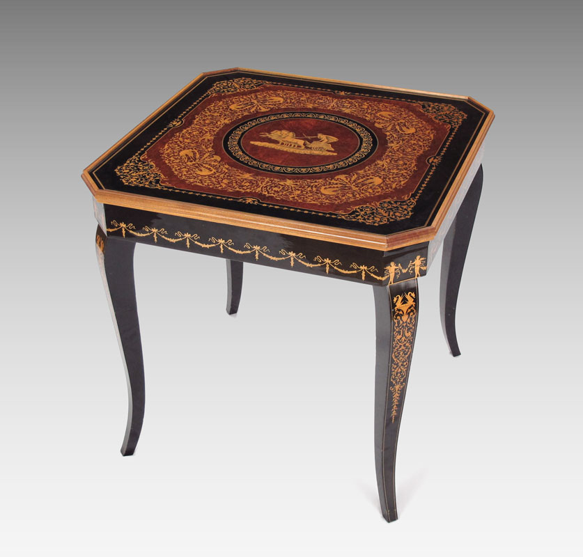 PARQUETRY STYLE ITALIAN GAME TABLE  146852