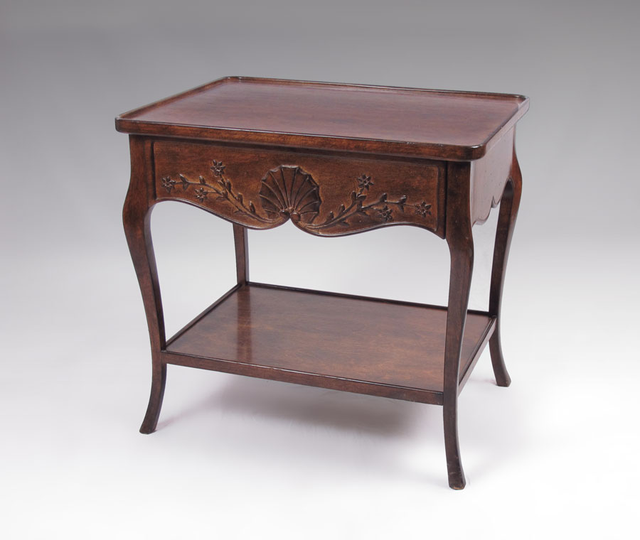 WALNUT FRENCH PROVINCIAL SIDE TABLE  146866