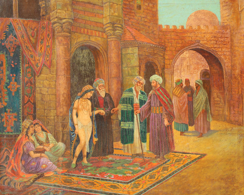 ORIENTALIST THEMED OIL ON CANVAS