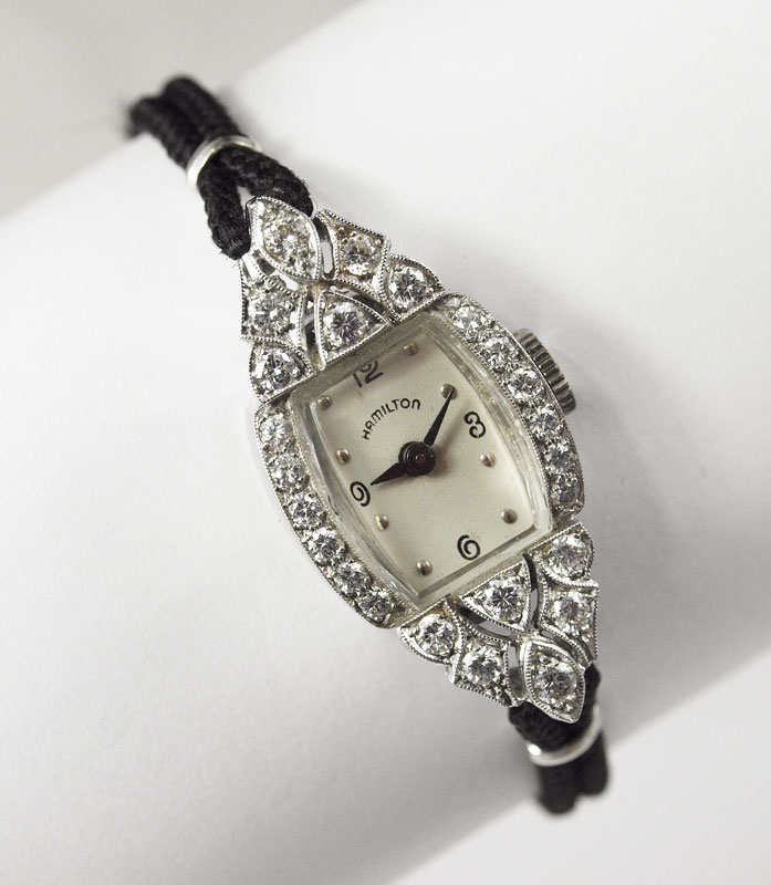 VINTAGE HAMILTON LADIES PLATINUM 1468df