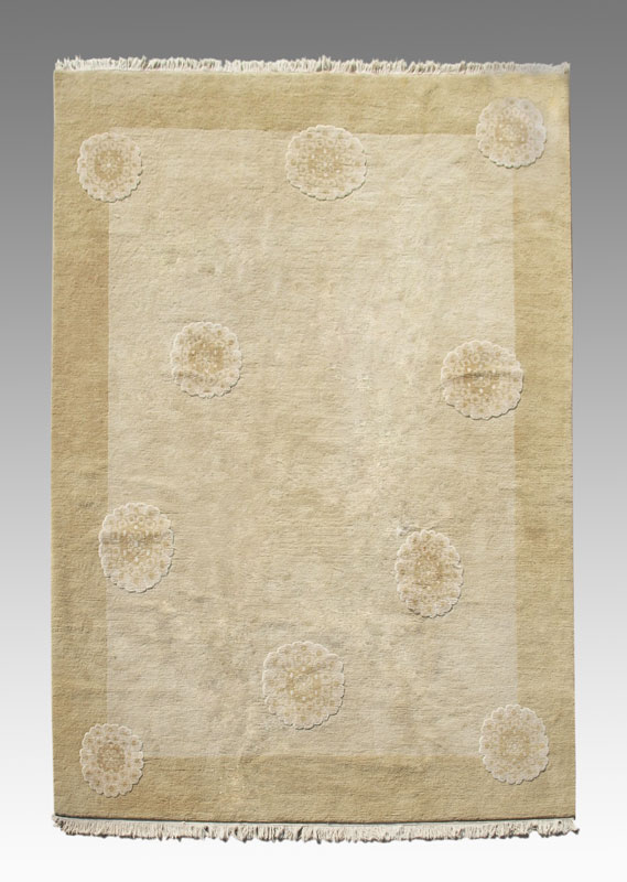 TIBETAN HAND KNOTTED WOOL MODERN 1468f4