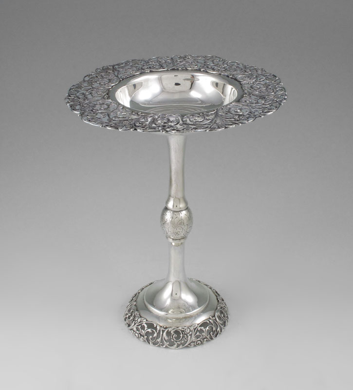 GORHAM RETICULATED STERLING COMPOTE  14698b