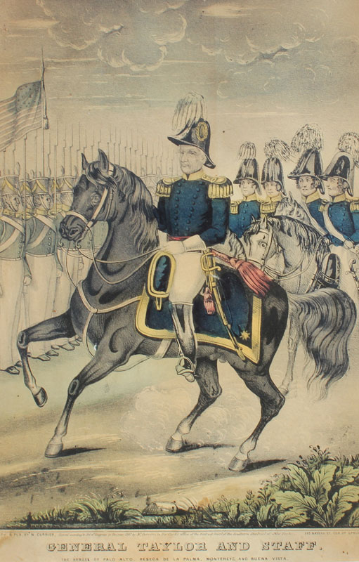 CURRIER LITHOGRAPH OF GENERAL TAYLOR 1469cc